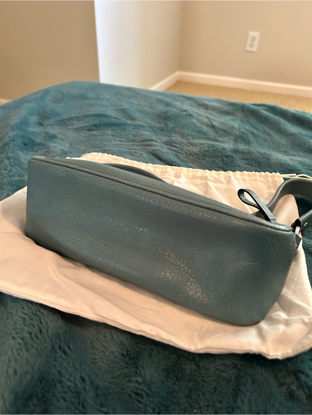 kate spade teal leather shoulder bag - Picture 3 of 8